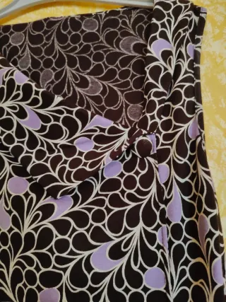 Vestido estampado manga corta