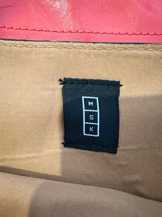 Carteira saco larga vermelha Misako