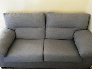 Sofás gris tela