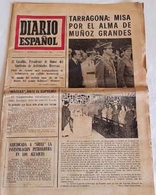 Lote 8 Periodico Diario Español Tarragona 1970