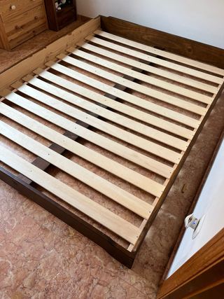 Estructura Cama Doble Tatami Madera