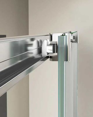 Mampara de ducha cristal y metal