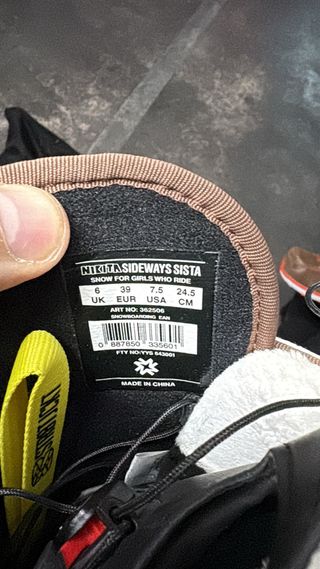 Botas de Snowboard Talla 39 Marrón/Blanco