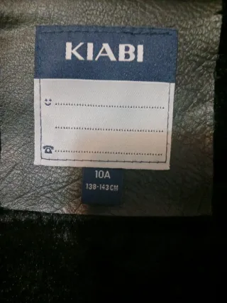 Chaqueta de cuero negra