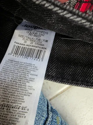 Minifalda vaquera negra Mickey Desigual Nueva.