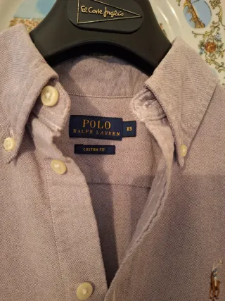 Camisa Oxford Ralph Lauren lila Talla xs