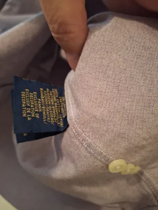 Camisa Oxford Ralph Lauren lila Talla xs