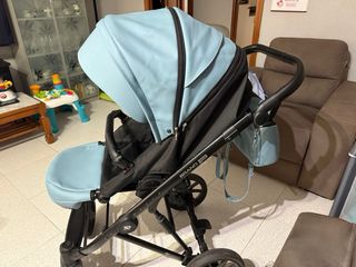 Cochecito bebé 3 piezas azul