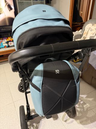 Cochecito bebé 3 piezas azul