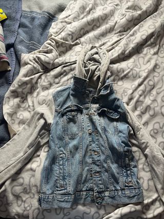 Chaqueta Vaquera Hombre Azul/Gris