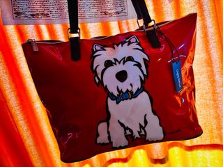 Bolso Marc Tetro Rojo Charol Perro Westie