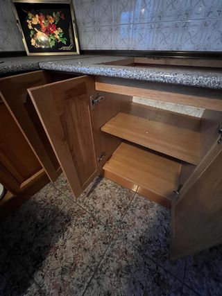 Cocina modular de madera