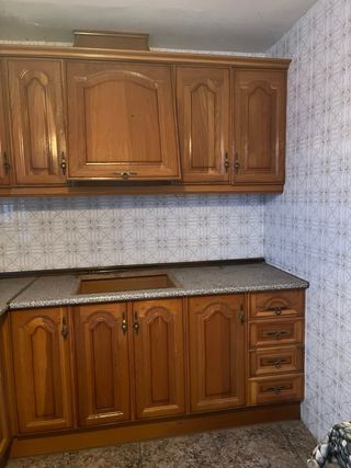 Cocina modular de madera