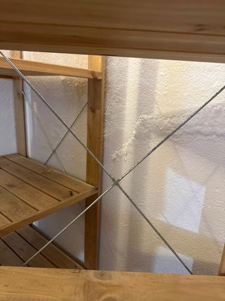 2 Estanterías de madera para garaje/trastero