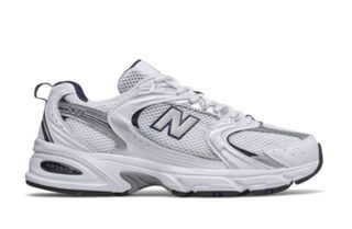 New Balance 530 Plata y Blanco