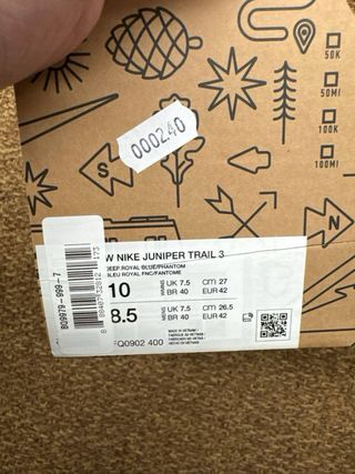 Nike Juniper Trail 3 Scarpe da Trail Uomo Taglia 4