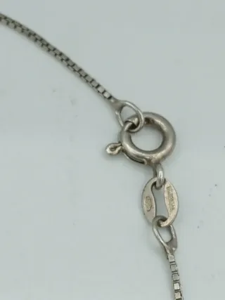 Collana argento con ciondolo coccinella rossa