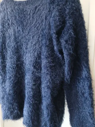 Jersey peludo azul ESMARA talla L