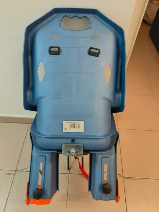Silla bici niño azul y naranja