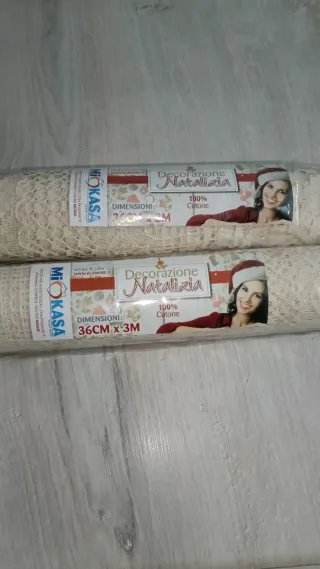 Fascia in pizzo decorativo 36 cm x 3 m – nuova – c