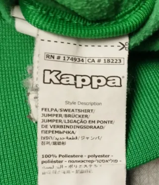 CHAQUETA BETIS KAPPA TALLA S ORIGINAL