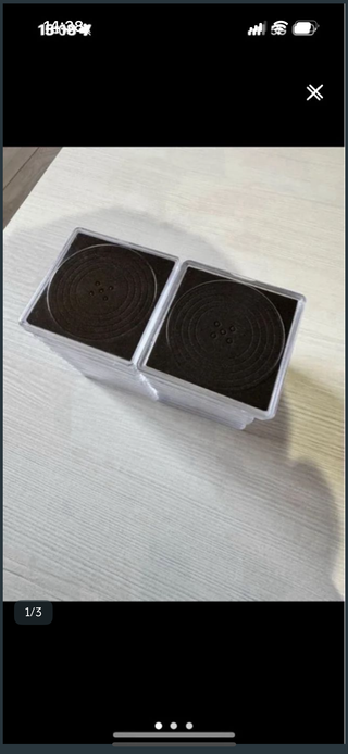 40 Cápsulas cuadradas para monedas de 40mm maximo