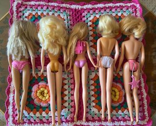 5 Bambole Barbie e Simba (Lote 2)