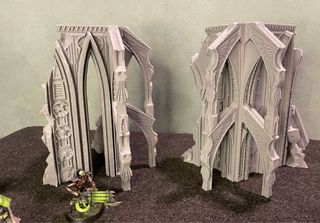 Terreno de Juego Ruina Puerta Grimdark Warhammer