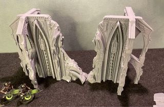 Terreno de Juego Ruina Puerta Grimdark Warhammer