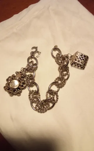 Bracciale donna argento con ciondoli