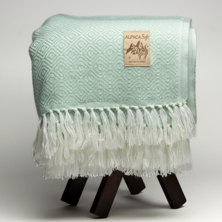 Manta Alpaca Menta 200x140cm