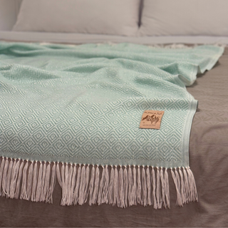 Manta Alpaca Menta 200x140cm