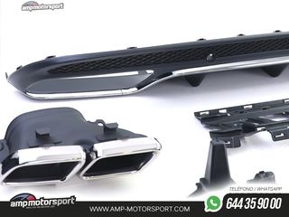 DIFUSOR TRASERO MERCEDES CLASE C W205 LOOK C63 AMG