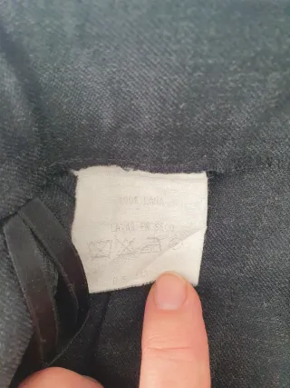 Falda pantalón lana gris marengo