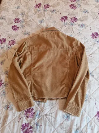 Giacca a costine beige