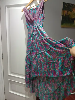 Vestido largo estampado