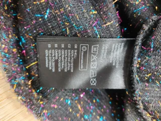 Jersey H&M brillo negro Talla XS