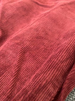 Pantaloni in velluto a coste bordeaux