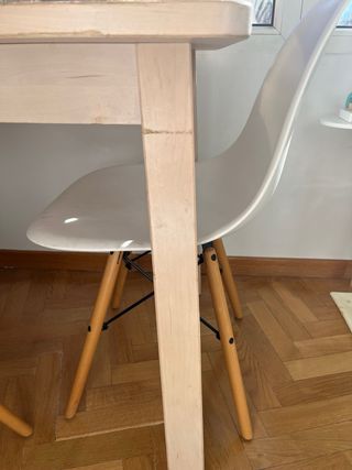 Mesa Ikea Madera 124x74,5x74