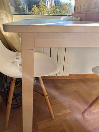 Mesa Ikea Madera 124x74,5x74