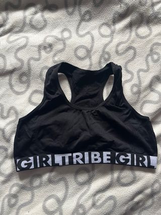 Top deportivo negro TRIBE GIRL