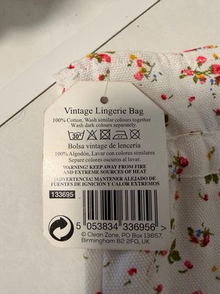 Bolsa Lenceria Vintage Floral