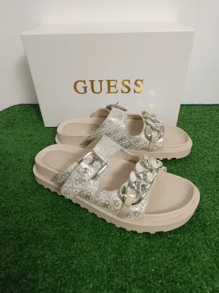 Sandalias Guess Fatema2 Beige/Plata