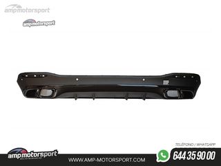 DIFUSOR TRASERO NEGRO CON COLAS NEGRAS PARA MERCEDES GLE/GLS W167