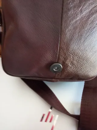 Bolso de Piel Unisex Marrón