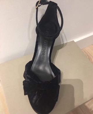 Sandalias Cherubina terciopelo negras