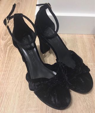 Sandalias Cherubina terciopelo negras