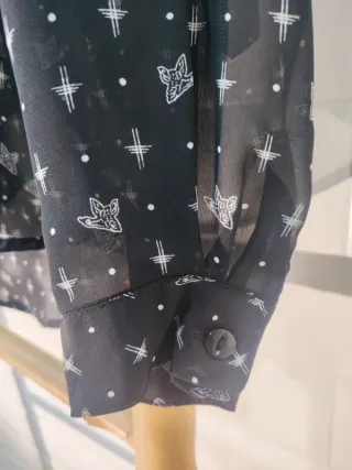 Camisa transparente Sublevel negra talla S