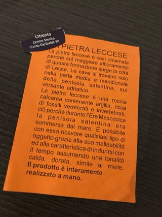 Orologio da tavolo sole ceramica pietra leccese