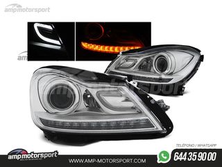 FAROS DELANTEROS LUZ DIURNA LED PARA MERCEDES CLASE C W204